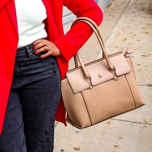 NBW Melie Bianco Vegan Leather Tote Bag